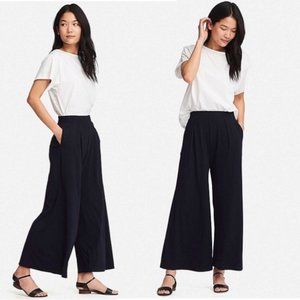 Uniqlo Jersey Cropped Flare Wide Pants